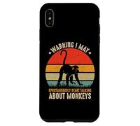 Avertissement d'amant de Singe I May Spontaneously Talk About Monkeys Coque pour iPhone XS Max