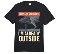 Avertissement de tornade : Je suis déjà Dehors | Storm Chaser Funny Comfort Colors Adult Heavyweight T-Shirt