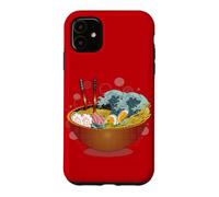 Avertissement de Tsunami Ramen : délicieux Bol de Nouilles de marée Coque pour iPhone 11