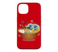 Avertissement de Tsunami Ramen : délicieux Bol de Nouilles de marée Coque pour iPhone 13