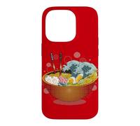 Avertissement de Tsunami Ramen : délicieux Bol de Nouilles de marée Coque pour iPhone 14 Pro