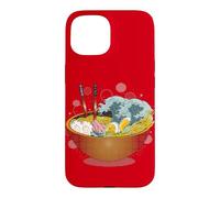 Avertissement de Tsunami Ramen : délicieux Bol de Nouilles de marée Coque pour iPhone 15
