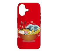 Avertissement de Tsunami Ramen : délicieux Bol de Nouilles de marée Coque pour iPhone 17