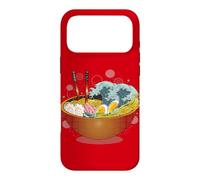 Avertissement de Tsunami Ramen : délicieux Bol de Nouilles de marée Coque pour iPhone 17 Pro Max