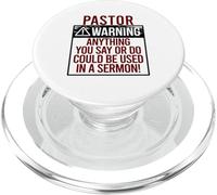 Avertissement des Pastors ! Tout CE Que Vous Dites Pourrait ÊTRE dans Un Sermon! Meme PopSockets PopGrip pour MagSafe