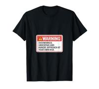 Avertissement drôle Disant surmené sous-payé Hangry T-Shirt