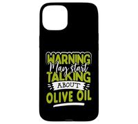 Avertissement drôle Parlant d'un Amateur d'huile d'olive EVOO Coque pour iPhone 15 Plus