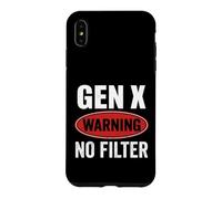 Avertissement Gen X Pas de Filtre Génération X Attitude Coque pour iPhone XS Max