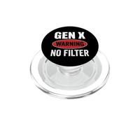 Avertissement Gen X Pas de Filtre Génération X Attitude PopSockets PopGrip pour MagSafe