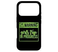 Avertissement ! Girls Trip in Progress Fun Party Girlfriends Meme Coque pour iPhone 17 Pro