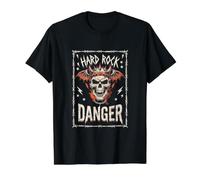 Avertissement : il s'agit d'une Attitude Rock T-Shirt Graphique avec Valeur, Homme, Noir, M