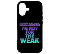 Avertissement : I'm Not for The Weak Retro Synthwave Design Coque pour iPhone 17