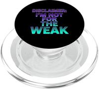 Avertissement : I'm Not for The Weak Retro Synthwave Design PopSockets PopGrip pour MagSafe