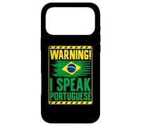 Avertissement Je Parle Portugais Brésil Coque pour iPhone 17 Pro Max