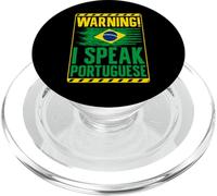 Avertissement Je Parle Portugais Brésil PopSockets PopGrip pour MagSafe