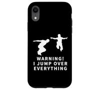 Avertissement : « Je saute par-dessus tout » Funny Parkour Coque pour iPhone XR