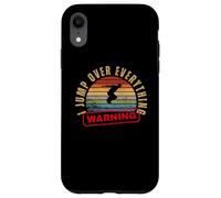 Avertissement : « Je saute par-dessus tout » Funny Parkour Coque pour iPhone XR
