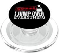 Avertissement : « Je saute par-dessus tout » Funny Parkour PopSockets PopGrip pour MagSafe