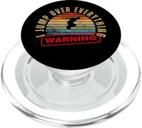 Avertissement : « Je saute par-dessus tout » Funny Parkour PopSockets PopGrip pour MagSafe