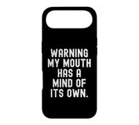 Avertissement : ma Bouche a Son Propre Esprit : Sarcastic Witty Coque pour iPhone Air
