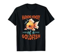 Avertissement Mémoire Poisson Rouge Aquarium Poisson Rouge Amoureux des Poissons T-Shirt