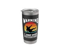 Avertissement Parkour, je saute par-dessus tout ce qui est Gobelet isotherme en acier inoxydable double paroi