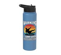 Avertissement Parkour, je saute par-dessus tout ce qui est Stainless Steel Insulated Water Bottle