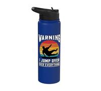 Avertissement Parkour, je saute par-dessus tout ce qui est Stainless Steel Insulated Water Bottle