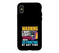 Avertissement Peut Commencer à Parler de l'impression 3D Coque pour iPhone X/XS