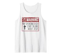 Avertissement ! Peut Parler SPONTANEUSEMENT DE JÉSUS ! Meme Débardeur