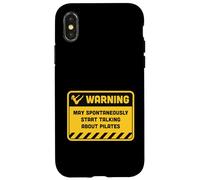 Avertissement Peut spontanément Commencer à Parler de Pilates Coque pour iPhone X/XS
