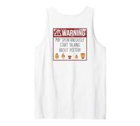 Avertissement : Peut spontanément Commencer à Parler de poterie Meme au Dos Débardeur