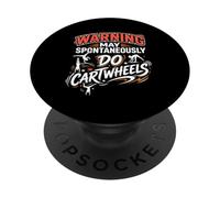Avertissement Peut spontanément Faire de la Gymnastique sur Roues PopSockets PopGrip Adhésif
