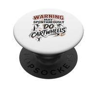 Avertissement Peut spontanément Faire de la Gymnastique sur Roues PopSockets PopGrip Adhésif