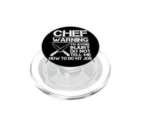Avertissement pour éviter Les blessures, ne me Dit Pas Comment Faire Mon Travail Chef PopSockets PopGrip pour MagSafe