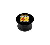 Avertissement Que Vous entrez dans Le discsquatch de Golf Zone Bigfoot PopSockets PopGrip Adhésif