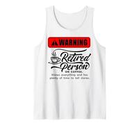 Avertissement Retraité Retraité Carrières Café Retraite Débardeur