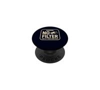 Avertissement sans Filtre Ask At Your Own Risk Funny Sarcastic PopSockets PopGrip Adhésif