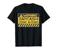 Avertissement : Sarcasm Zone à Venir T-Shirt Graphique avec Valeur