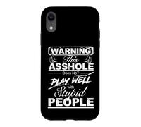 Avertissement Sarcastique avec lequel ce salaud ne Joue Pas Bien Coque pour iPhone XR