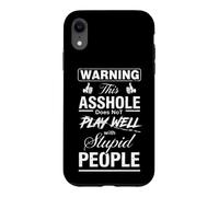 Avertissement Sarcastique avec lequel ce salaud ne Joue Pas Bien Coque pour iPhone XR