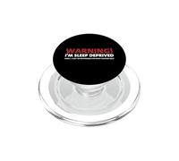 Avertissement Sommeil Privé Drôle Insomnie Grumpy Sleep Manque PopSockets PopGrip pour MagSafe