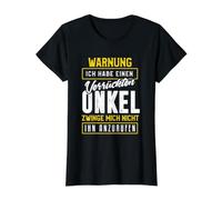 Avertissement : Un Oncle Fou T-Shirt Graphique avec Valeur