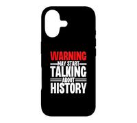 Avertissement : Un Professeur d'école Amusant Peut Commencer à Parler d'histoire Coque pour iPhone 17