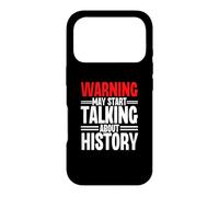 Avertissement : Un Professeur d'école Amusant Peut Commencer à Parler d'histoire Coque pour iPhone 17 Pro