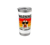 Avertissement : utilise fréquemment le langage de la volaille amusant et cool poulet Gobelet isotherme en acier inoxydable double paroi