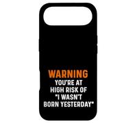 Avertissement : Vous courez Un Risque élevé : Conseils sur Le Fait Que Je ne suis Pas né Hier Coque pour iPhone Air
