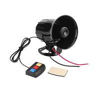 Avertisseur de Moto, 12V 30W Alarme de Moto avertisseur sonore sirène klaxon 3 Son Haut-Parleur, Noir