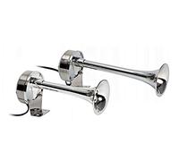 Avertisseur Double Sonore 12 Volt INOX et ABS Chromé Bateau