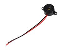 Avertisseur sonore piézo Actif, bip continu à Large Plage de Tension, pour la sécurité Automobile, Noir, 23 mm x 12 mm, 3 V à 24 V CC, 85 à 95 DB, câble de 100 mm, 1 unité